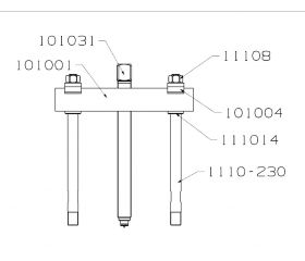 EXTRACTOR FORZA SERIE 1100S DE 2 ALARGADERAS